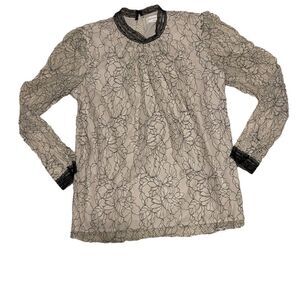 Rosemunde Copenhagen Lace Long Sleeve Shirt